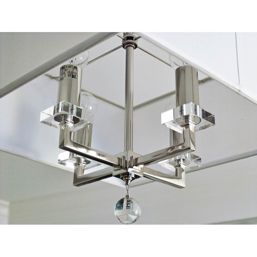 Crystorama 8105-PN Polished Nickel Paxton 4 Light Polished Nickel Mini Chandelier Image 3