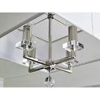 Crystorama 8105-PN Polished Nickel Paxton 4 Light Polished Nickel Mini Chandelier Image 3