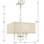 Crystorama 8105-PN Polished Nickel Paxton 4 Light Polished Nickel Mini Chandelier Image 2