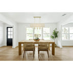 Crystorama 8109-AG Aged Brass Paxton 8 Light Aged Brass Linear Chandelier Image 3