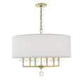 Crystorama 8116-AG Aged Brass Paxton 6 Light Aged Brass Chandelier Image 1