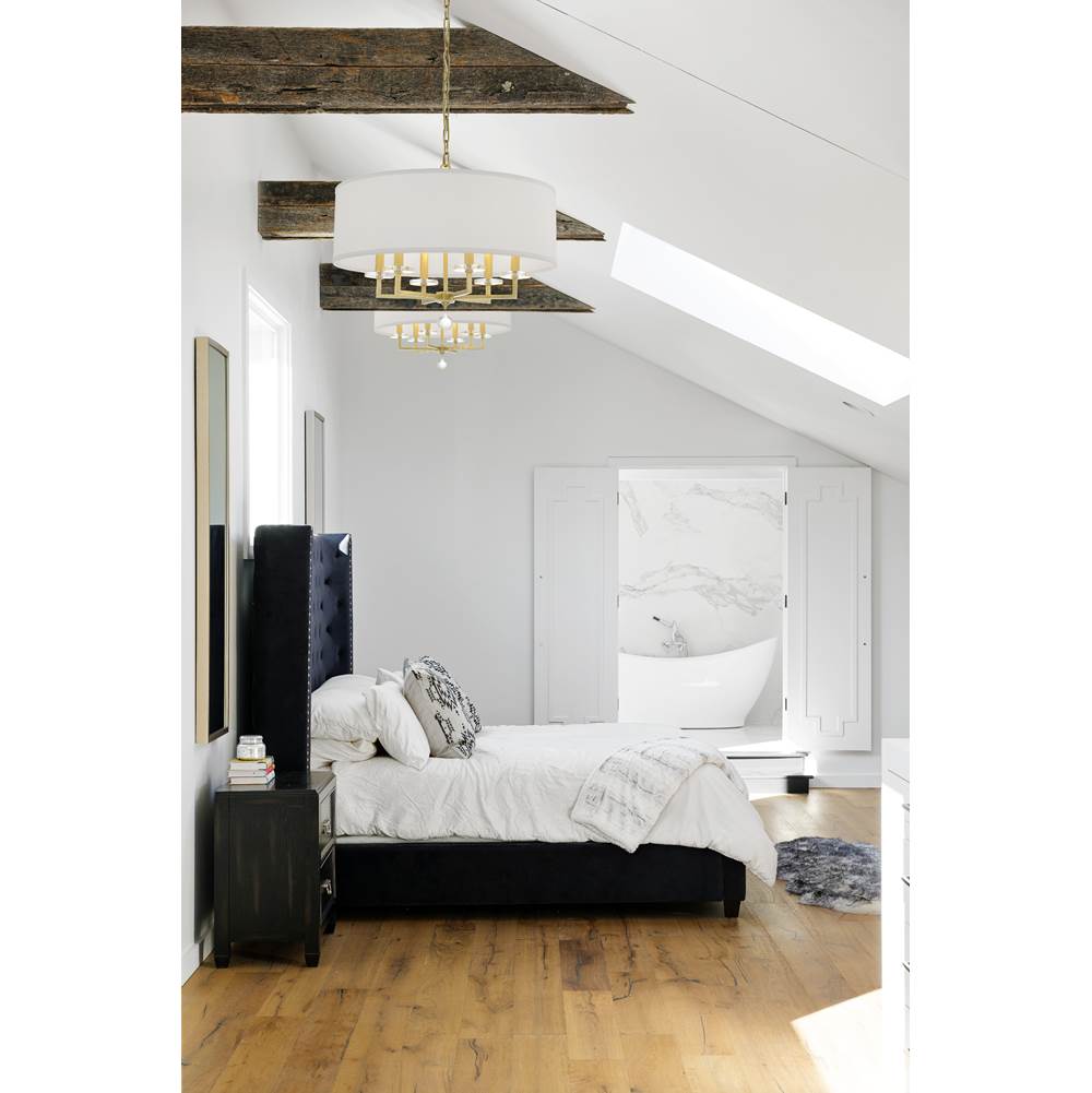 Crystorama 8116-AG Aged Brass Paxton 6 Light Aged Brass Chandelier Image 3
