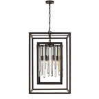 Crystorama 8409-FB Forged Bronze Hollis 6 Light Forged Bronze Chandelier Image 1