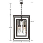 Crystorama 8409-FB Forged Bronze Hollis 6 Light Forged Bronze Chandelier Image 2