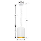 Crystorama Alston Brian Patrick Flynn For Crystorama Alston 1 Light Matte Black  Plus  White Mini Chandelier