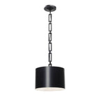 Crystorama 8683-MK-WH Matte Black,White Brian Patrick Flynn For Crystorama Alston 1 Light Matte Black  Plus  White Mini Chandelier Image 1