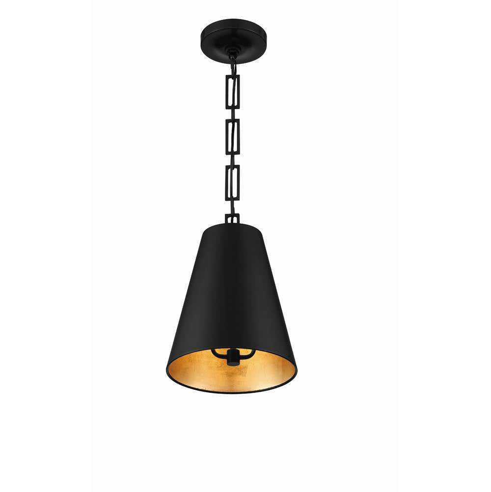Crystorama 8685-MK-GA Matte Black,Antique Gold Brian Patrick Flynn For Crystorama Alston 2 Light Matte Black  Plus  Antique Gold Chandelier Image 4