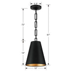 Crystorama 8685-MK-GA Matte Black,Antique Gold Brian Patrick Flynn For Crystorama Alston 2 Light Matte Black  Plus  Antique Gold Chandelier Image 2