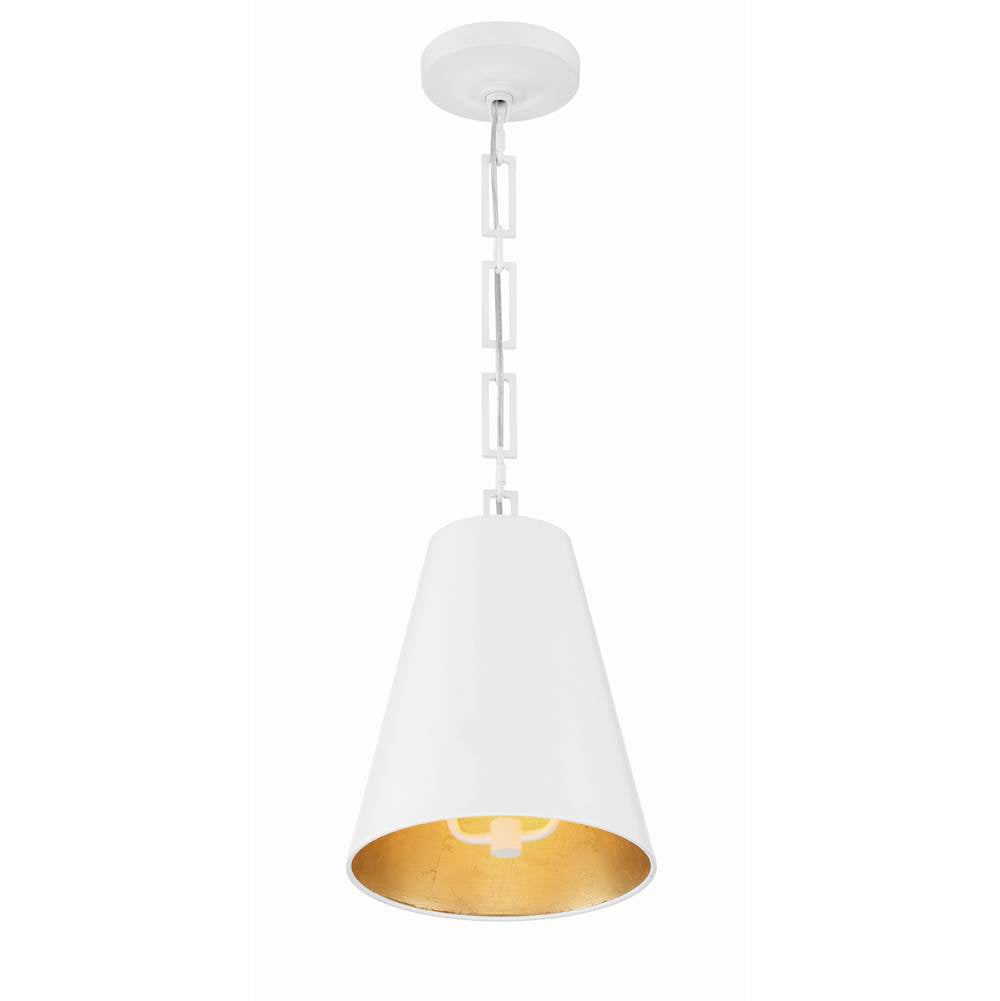 Crystorama 8685-MT-GA Matte White,Antique Gold Brian Patrick Flynn For Crystorama Alston 2 Light Matte White  Plus  Antique Gold Chandelier Image 4