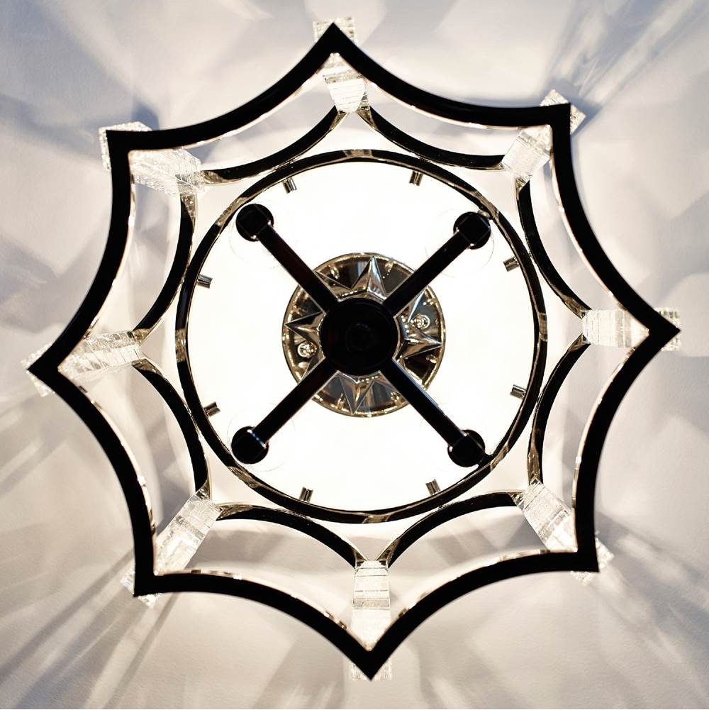 Crystorama 8854-PN_CEILING Polished Nickel Carson 4 Light Polished Nickel Convertible Ceiling Mount Image 3