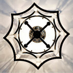 Crystorama 8854-PN_CEILING Polished Nickel Carson 4 Light Polished Nickel Convertible Ceiling Mount Image 3