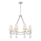 Crystorama 8867-PN Polished Nickel Baxter 8 Light Polished Nickel Chandelier Image 6