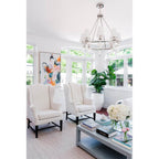 Crystorama 8867-PN Polished Nickel Baxter 8 Light Polished Nickel Chandelier Image 5