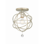 Crystorama 9220-OS_CEILING Olde Silver Solaris 1 Light Olde Silver Ceiling Mount Image 1