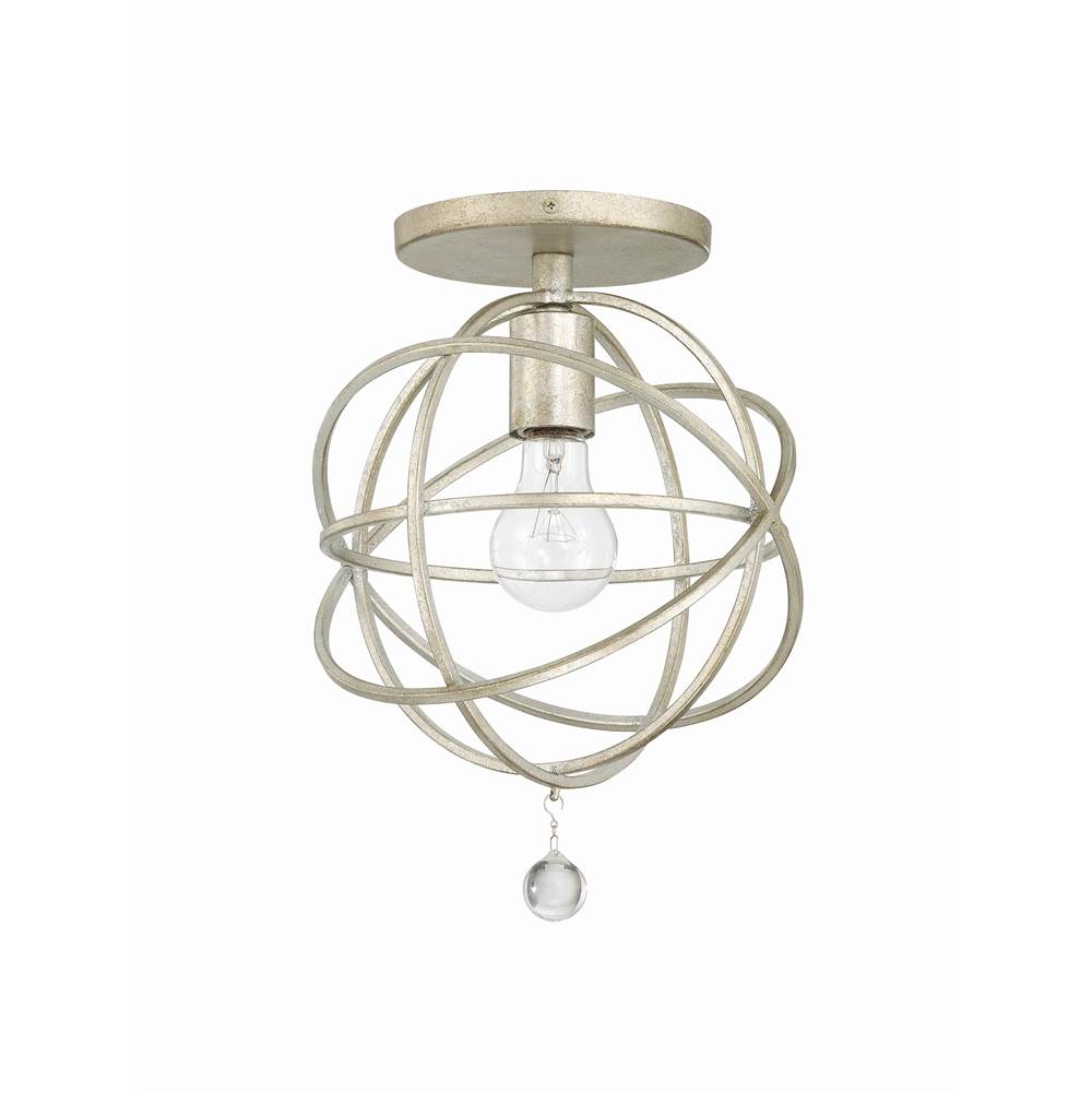 Crystorama 9220-OS_CEILING Olde Silver Solaris 1 Light Olde Silver Ceiling Mount Image 4