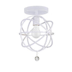 Crystorama 9220-WW_CEILING Wet White Solaris 1 Light Wet White Ceiling Mount Image 1