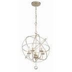 Crystorama 9224-OS Olde Silver Solaris 5 Light Olde Silver Mini Chandelier Image 3