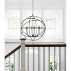Crystorama 9228-EB English Bronze Solaris 6 Light English Bronze Sphere Chandelier Image 3