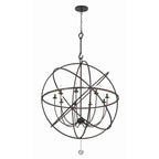 Crystorama 9229-EB English Bronze Solaris 9 Light English Bronze Sphere Chandelier Image 3