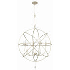 Crystorama 9229-OS Olde Silver Solaris 9 Light Olde Silver Sphere Chandelier Image 4