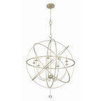 Crystorama 9229-OS Olde Silver Solaris 9 Light Olde Silver Sphere Chandelier Image 3
