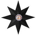 Crystorama 9230-BK Black Astro 1 Light Black Wall Mount Image 1