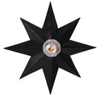 Crystorama 9230-BK Black Astro 1 Light Black Wall Mount Image 1