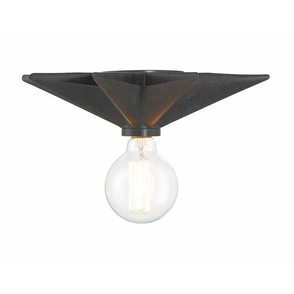 Crystorama 9230-BK Black Astro 1 Light Black Wall Mount Image 5