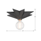 Crystorama 9230-BK Black Astro 1 Light Black Wall Mount Image 2