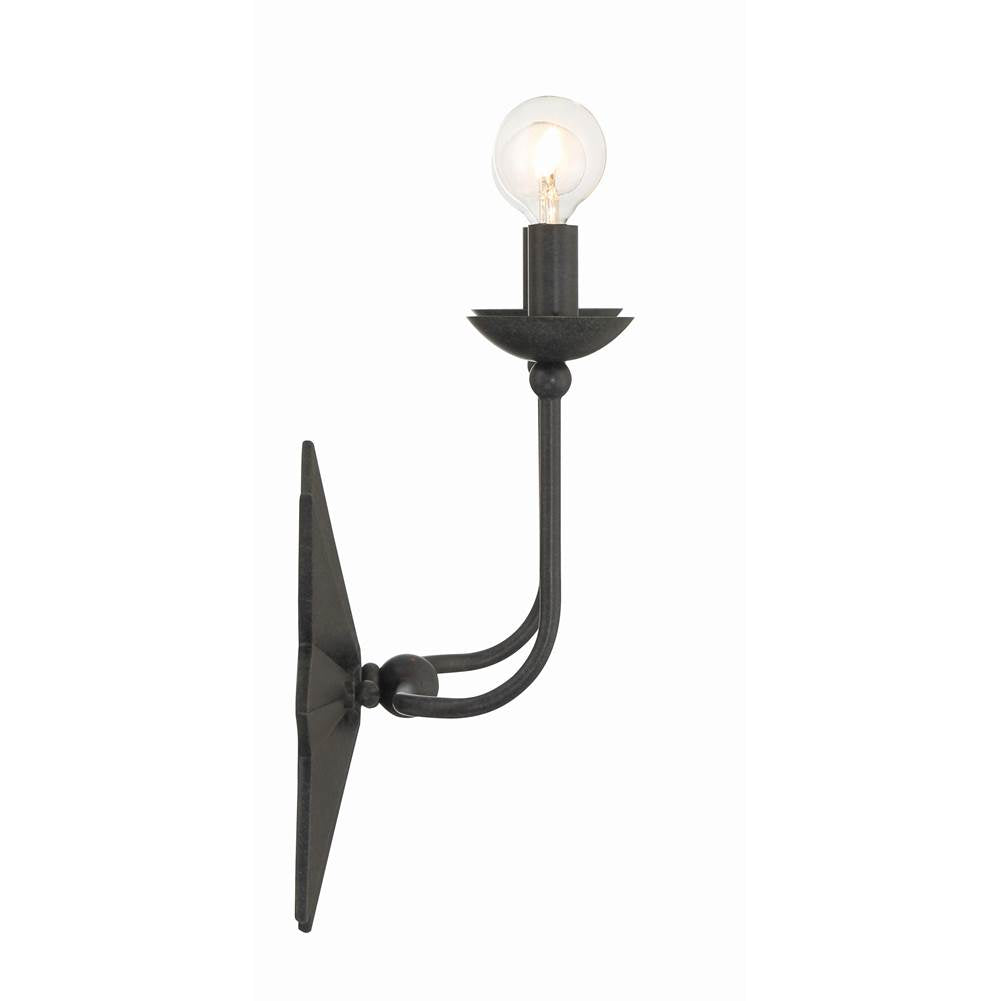 Crystorama 9232-BK Black Astro 2 Light Black Wall Mount Image 6