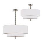 Crystorama Luxo 5 Light Drum Shade Antique Brass Chandelier