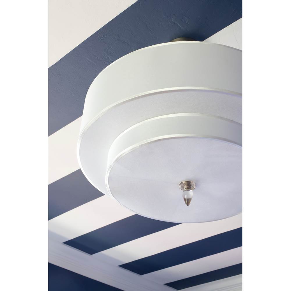 Crystorama 9507-SN Satin Nickel Luxo 5 Light Drum Shade Satin Nickel Chandelier Image 4