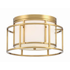 Crystorama 9590-LG Luxe Gold Brian Patrick Flynn For Crystorama Hulton 2 Light Luxe Gold Ceiling Mount Image 1