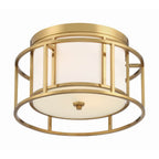 Crystorama Hulton Brian Patrick Flynn For Crystorama Hulton 2 Light Luxe Gold Ceiling Mount