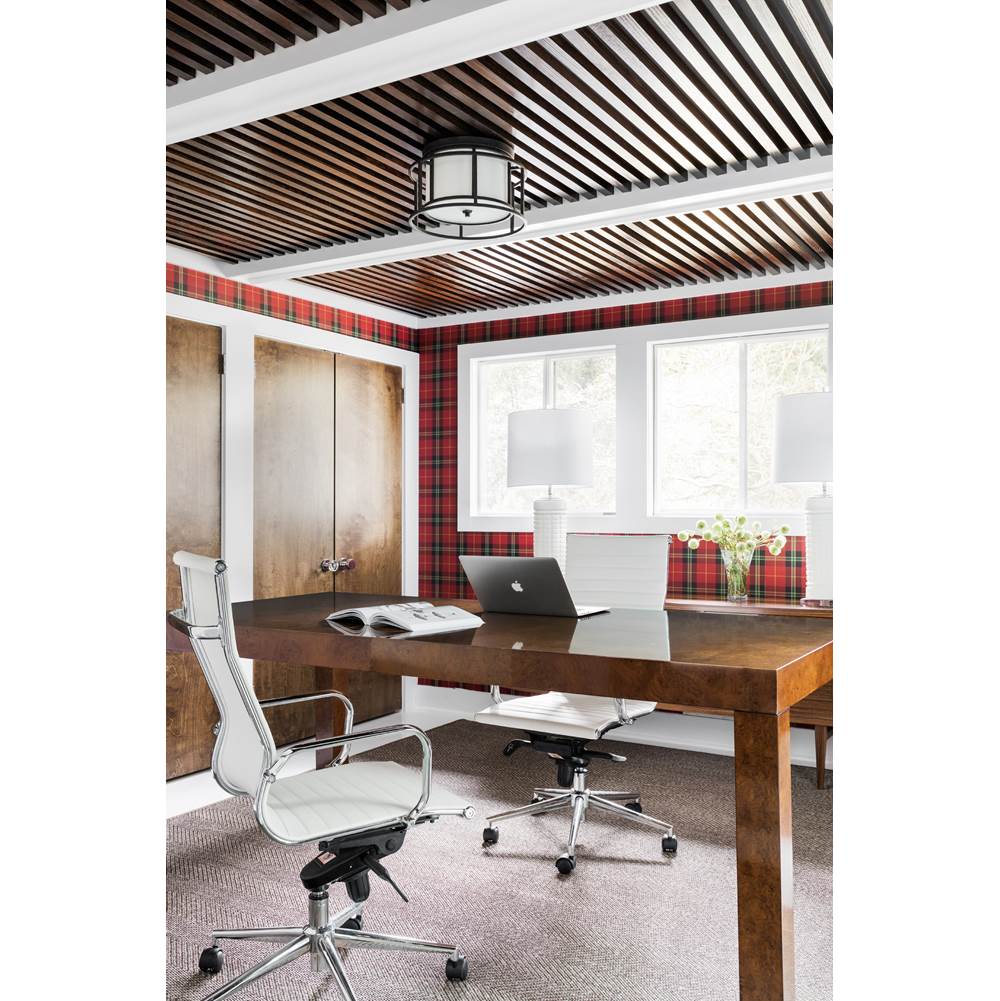 Crystorama Hulton Brian Patrick Flynn For Crystorama Hulton 2 Light Luxe Gold Ceiling Mount