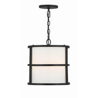Crystorama 9593-MK Matte Black Brian Patrick Flynn For Crystorama Hulton 3 Light Matte Black Pendant Image 4