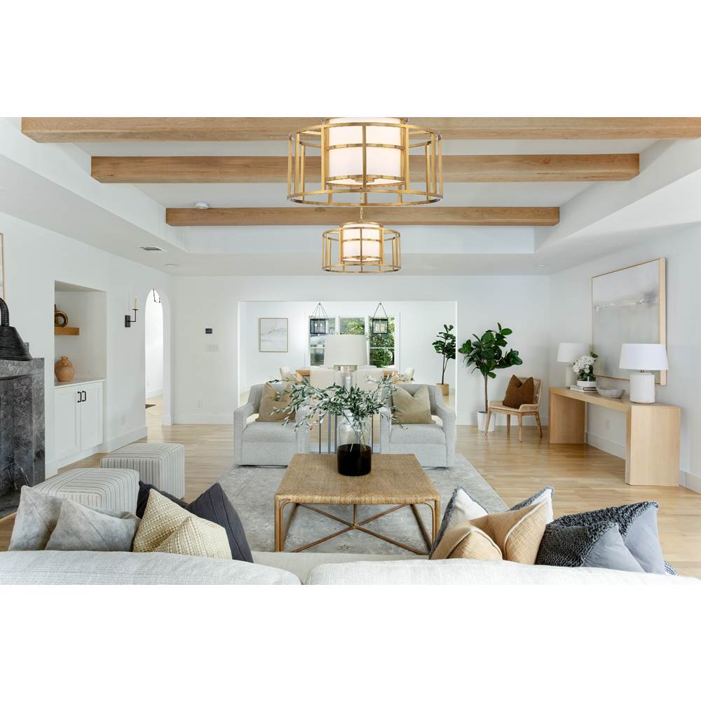 Crystorama 9595-LG Luxe Gold Brian Patrick Flynn For Crystorama Hulton 5 Light Luxe Gold Chandelier Image 3