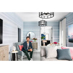 Crystorama 9595-MK Matte Black Brian Patrick Flynn For Crystorama Hulton 5 Light Matte Black Chandelier Image 6