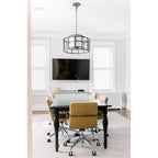 Crystorama 9595-MK Matte Black Brian Patrick Flynn For Crystorama Hulton 5 Light Matte Black Chandelier Image 4