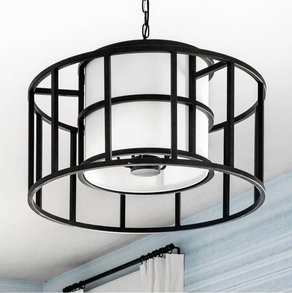 Crystorama 9595-MK Matte Black Brian Patrick Flynn For Crystorama Hulton 5 Light Matte Black Chandelier Image 3