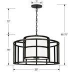 Crystorama 9595-MK Matte Black Brian Patrick Flynn For Crystorama Hulton 5 Light Matte Black Chandelier Image 2