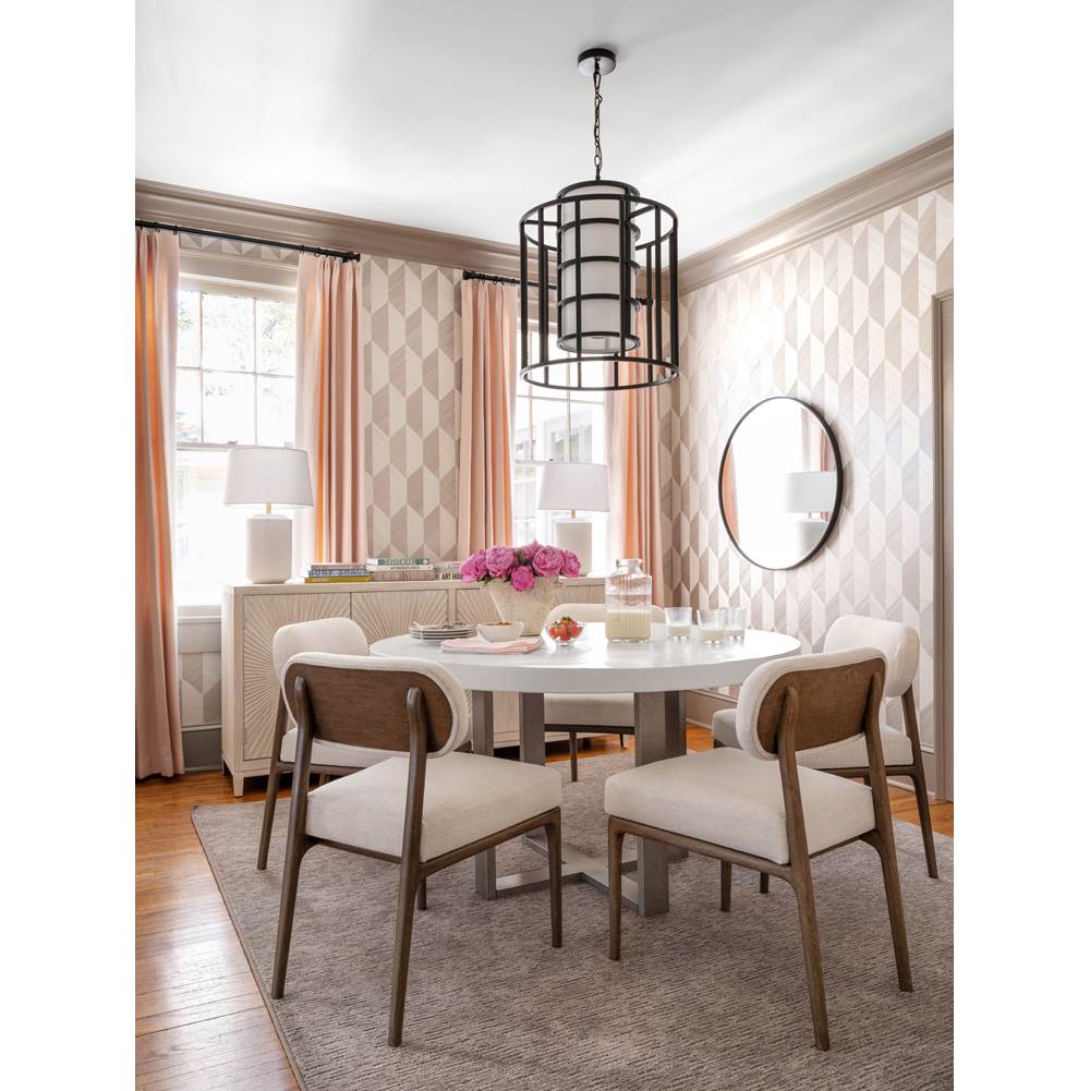 Crystorama 9597-MK Matte Black Brian Patrick Flynn For Crystorama Hulton 6 Light Matte Black Chandelier Image 8