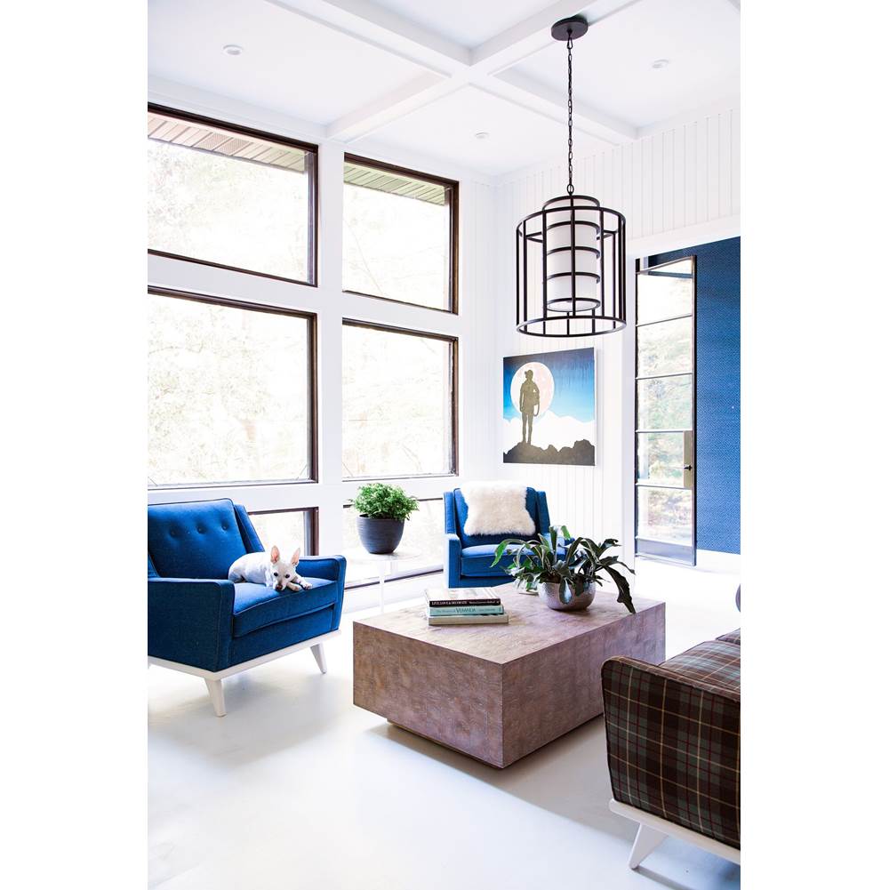 Crystorama 9597-MK Matte Black Brian Patrick Flynn For Crystorama Hulton 6 Light Matte Black Chandelier Image 5