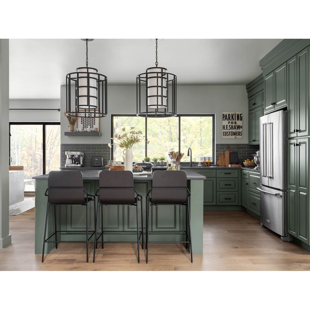 Crystorama 9597-MK Matte Black Brian Patrick Flynn For Crystorama Hulton 6 Light Matte Black Chandelier Image 3