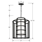 Crystorama 9597-MK Matte Black Brian Patrick Flynn For Crystorama Hulton 6 Light Matte Black Chandelier Image 2