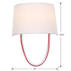Crystorama Stella 2 Light Polished Chrome Sconce