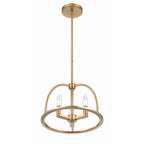Crystorama Abbott 3 Light Black Chandelier