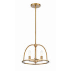 Crystorama ABB-3003-VG Vibrant Gold Abbott 3 Light Vibrant Gold Chandelier Image 7