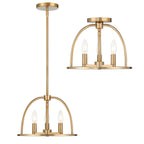 Crystorama ABB-3003-VG Vibrant Gold Abbott 3 Light Vibrant Gold Chandelier Image 4