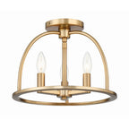 Crystorama ABB-3003-VG_CEILING Vibrant Gold Abbott 3 Light Vibrant Gold Ceiling Mount Image 3